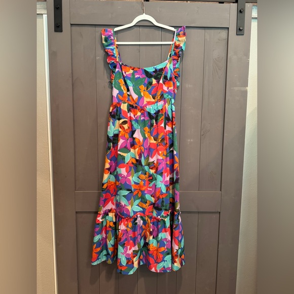 eesome Dresses & Skirts - ee:some tropical print dress size large